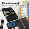 Set de dessin professionnel, 96 pièces - Dans une mallette Voir les images du produit 2