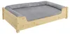 Hundebett für große Hunde 100x60 Kiefer Tierbett Produktbild-Vorschau 1