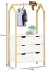 Kinderzimmer Kommode AMIRA mit Kleiderstange in Hausform - Produktbild-Vorschau 15