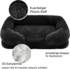 Plüsch Haustierbett Rund, Hundebett Katzenbett, Winter Produktbild-Vorschau 4