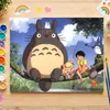 Quadro da colorare seguendo i numeri con cornice Totoro Anteprima dell’immagine prodotto 4