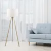 A floor lamp and a sofa are in a room with sheer white curtains in the background. Anteprima dell’immagine prodotto