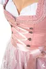 Dirndl Trachtenkleid Damen Sarah  Rosa 3.Tlg 34 Produktbild-Vorschau 4