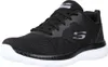 A black Skechers training shoe with a white sole, shown from the side. Anteprima dell’immagine prodotto