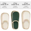 ONVAYA® ABS Gästepantoffel | Blätter | 6er Set | Antirutsch Produktbild-Vorschau 3