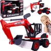 Malplay Baubagger bewegliche Teile Sound Licht rot Produktbild-Vorschau 1