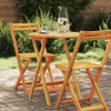 vidaXL Tavolo da giardino pieghevole naturale 60 x 60 x 72 Anteprima dell’immagine prodotto 2