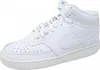 A white Nike Court Vision Mid shoe for women is shown against a white background. Podgląd zdjęcia produktu