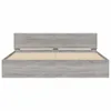 CLORIS Bettgestell mit Kopfteil Grau Sonoma 200x200 cm - Produktbild-Vorschau 5