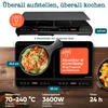 Doppel-Induktions-Kochfeld, -Kochplatte 3600W, 18 Stufen, Produktbild-Vorschau 5
