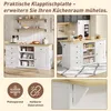 okwish Isola da cucina Mobile da cucina con 5 cassetti e 2 Anteprima dell’immagine prodotto 7