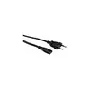 VALUE Netzkabel Euro-Flachstecker auf C7, 2polig, schwarz, Anteprima dell’immagine prodotto 2