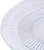 Skleněný podnos na dorty, průhledný reliéf 32 cm, elegantní Náhled obrázku produktu 4