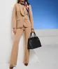 798623 heine Damen Hosenanzug Blazer Jacke + Hose camel Produktbild-Vorschau 1