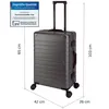 Travelhouse Oslo Alu-Reisekoffer M 65 cm Grau – Koffer ohne Produktbild-Vorschau 2