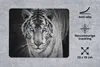 MuchoWow® Mauspad Mousepad Tiere - Tiger - Schwarz und weiß Produktbild-Vorschau 2