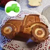 Silikonová forma na koláč ve tvaru traktoru, 3D, zelená, Náhled obrázku produktu 6