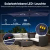 Outsunny Sonnenschirm LED Solar ca. 300 x 200cm knickbar Produktbild-Vorschau 4