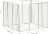 vidaXL Záhradný kompostér 100x100x77 cm Pozinkované železo Náhľad obrázku produktu 5