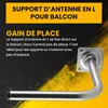 Extralink Support mural pour antenne 250 × 400 mm, acier Voir les images du produit 7