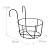 Support pour pots de fleurs Relaxdays, lot de 4, pour Voir les images du produit 4