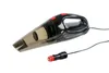A black and gray handheld car vacuum cleaner with a red power button and a car charger plug is shown against a white background. Podgląd zdjęcia produktu