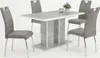 A dining table and four chairs are arranged on a white background. Produktbild-Vorschau
