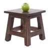 Fusshocker PALO | 27x26cm (HxB), rustikaler Holzhocker Produktbild-Vorschau 3