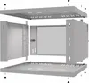 Serverschrank 19" 6U, 450mm, Glastür, grau Voir les images du produit 7