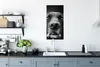 MuchoWow® Poster Tierprofil Labrador Hund in schwarz und Produktbild-Vorschau 3