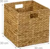 Relaxdays Aufbewahrungskorb, 2er Set, Wasserhyazinthe, Produktbild-Vorschau 5
