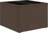 vidaXL 11-tlg. Garten-Sofagarnitur mit Kissen Braun Poly Produktbild-Vorschau 7