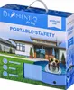 A dog pool product box with a picture of a house and a dog in a pool. Anteprima dell’immagine prodotto