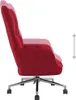 vidaXL Fauteuil relax vin rouge velours Voir les images du produit 13