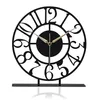 Opviq, Bonni - Black, zegar stołowy, czarny, metal, 25 x 23 Podgląd zdjęcia produktu 3