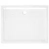 vidaXL Duschwanne Anti-Rutsch Weiß 80x100x4 cm ABS Produktbild-Vorschau 5