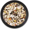 A close-up view of a bowl filled with birdseed mix. Produktbild-Vorschau