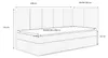MR GROUP Boxspringbett LUGO 100x200cm links hellgrau Produktbild-Vorschau 7