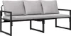 vidaXL Záhradný nábytok s vankúšmi čierny 180 x 72,5 x 71 Náhľad obrázku produktu 1