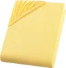 A folded yellow fitted sheet with elastic trim. Produktbild-Vorschau