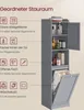 VASAGLE Badezimmerschrank mit Wäschekorb, hoher Badschrank, Produktbild-Vorschau 3