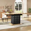 A dining room with a table and chairs, set near a large window. Produktbild-Vorschau