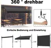 UISEBRT Klemmmarkise Balkonmarkise mit Handkurbel Produktbild-Vorschau 13