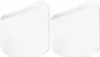 Two clear screen protectors for a smartwatch, presented side-by-side on a white background. Produktbild-Vorschau
