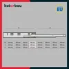 KOTARBAU® 1 Paar (2 St.) 3D Schubladenschienen Bodenmontage Produktbild-Vorschau 3
