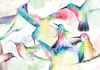 Vlies Fototapete - Watercolor Birds 250x175 cm Tiere Produktbild-Vorschau 5