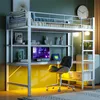 Letto a soppalco Sweiko 90x200 cm, con usb e presa di Anteprima dell’immagine prodotto 4