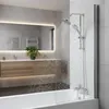 140x80 Duschabtrennung Badewannenaufsatz Faltwand Badewanne Produktbild-Vorschau 9