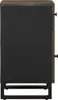 vidaXL Nachttisch Schwarz 50x33x60 cm Massivholz Mango Produktbild-Vorschau 3