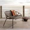 bruce garten 2-sitzer bench pp/metal lila/brown Produktbild-Vorschau 2